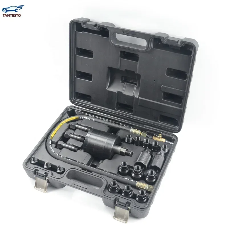 22PCS Removal Tool Sets Diesel Fuel Pneumatic Puller Set For Injectors Air Source 0.5-0.8bars