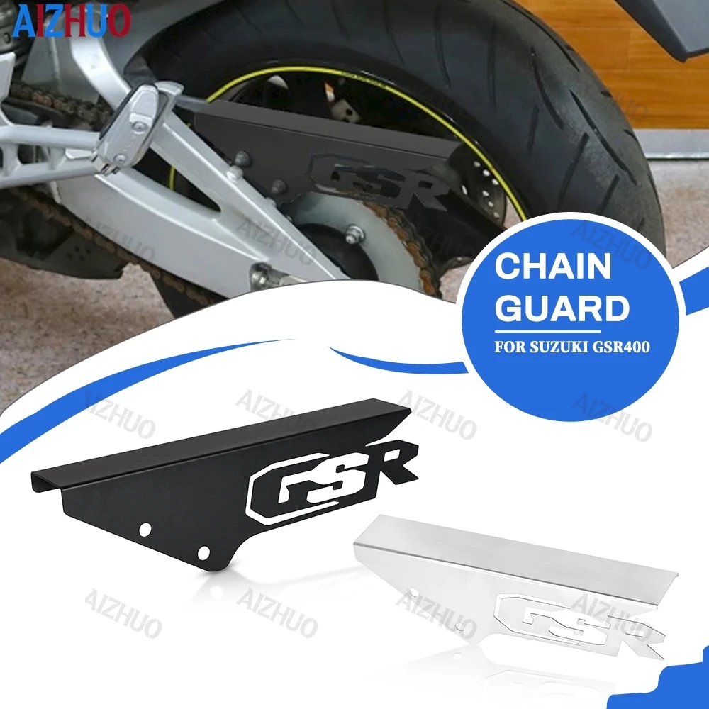 

For SUZUKI GSR400 GSR600 Motorcycle Sprocket Chain Guard Cover Chainguard Protector GSR 400 600 2006-2017 Motorbike Accessories