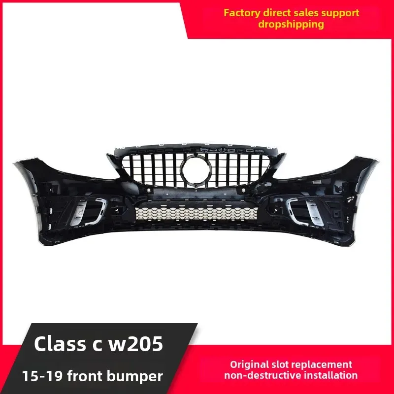 مجموعة المصد الأمامي الجديدة عالية الجودة من الفئة C 43 15-19 W205 C180 C200 C260 C300 مصدات بلاستيكية خلفية تستخدم للسيارة