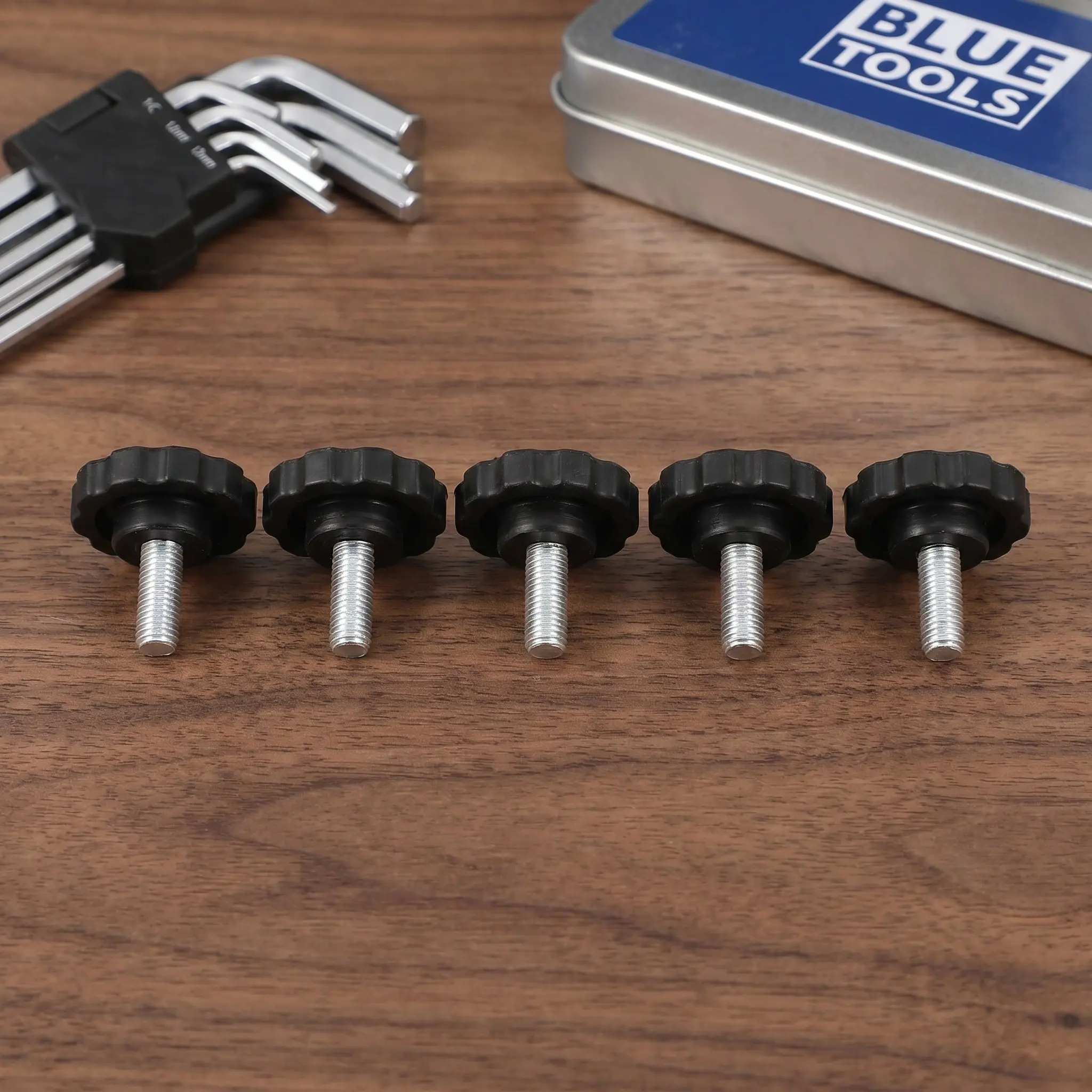 5pcs M8 Thread Star Knob Screw for Umbrella Base - Patio Hand Tightening Knob Replacement Screw for Parasol Stand Backyard