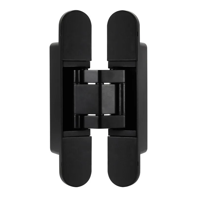 Invisible 3D hinge inside and outside opening Hidden wooden door Folding  Concealed cross secret  180 degree adjustable hinge