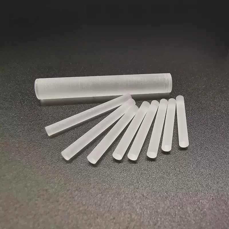 JGS1 Fused Silica Light Guide Rod 2mm 3mm Dia Both Ends Polished Frosted Side Uncoated Quartz Rod