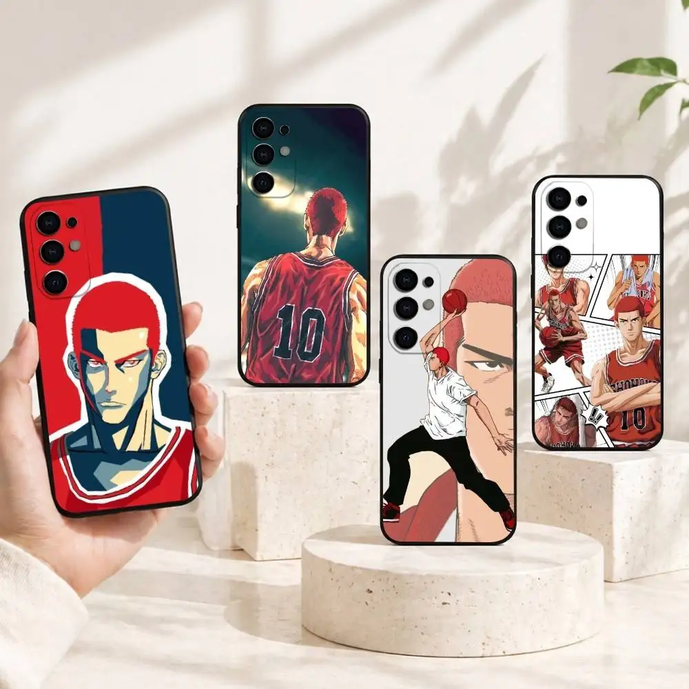 Slam Dunk Hanamichi Sakuragi Phone Case For Samsung S25,S24,S21,S22,S23,S30,Ultra,S20,Plus,Fe,Lite,Note,10,Black Cover