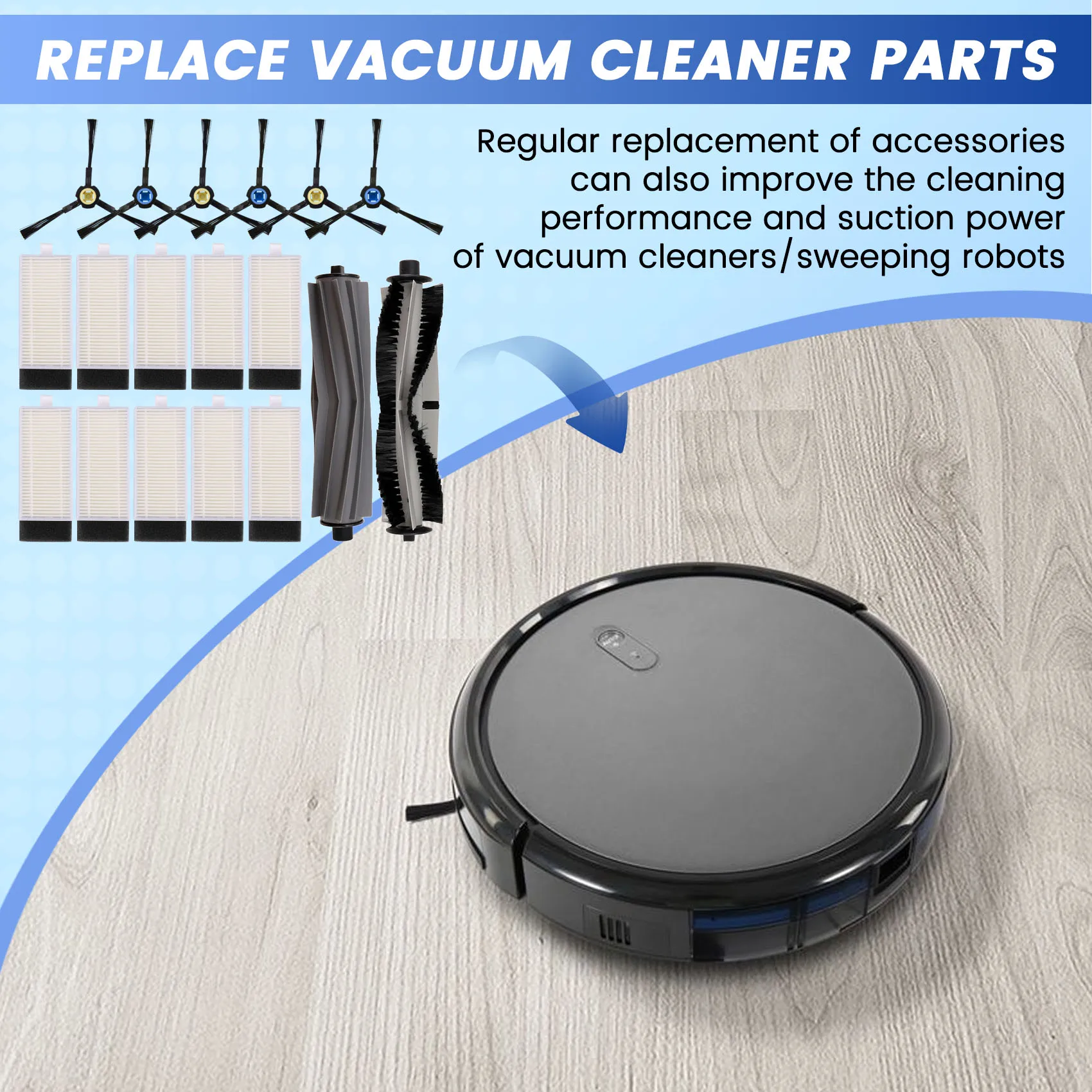 فلتر BFYL-HEPA لقطع غيار المكنسة الكهربائية البديلة للمكنسة الكهربائية ILIFE T20s