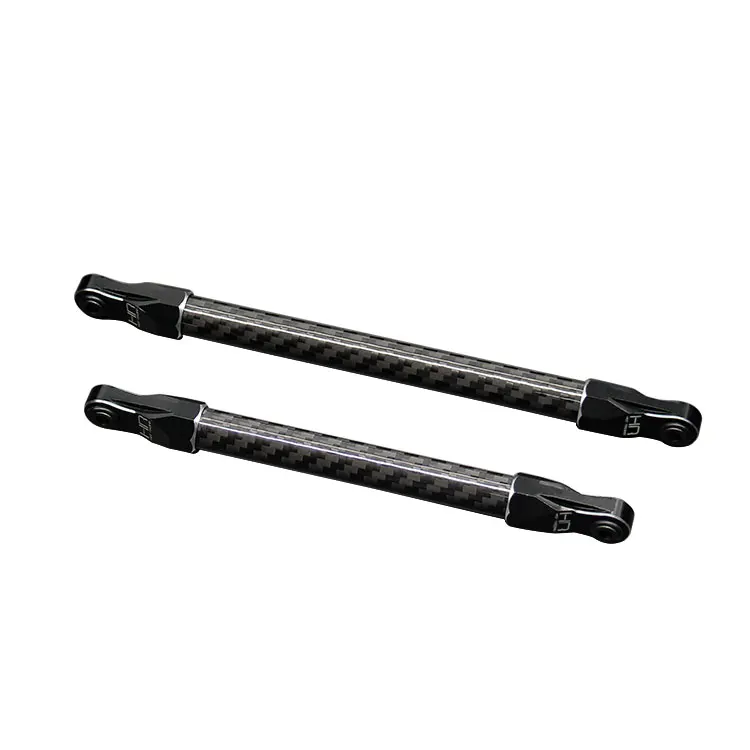 Hot Racing AOV30C02 Black 7075 Alum Center Beam Brace w/ Graphite Braces Rep ARA320501/ARA320762/ARA320763 for 1/8 Kraton 6S V6