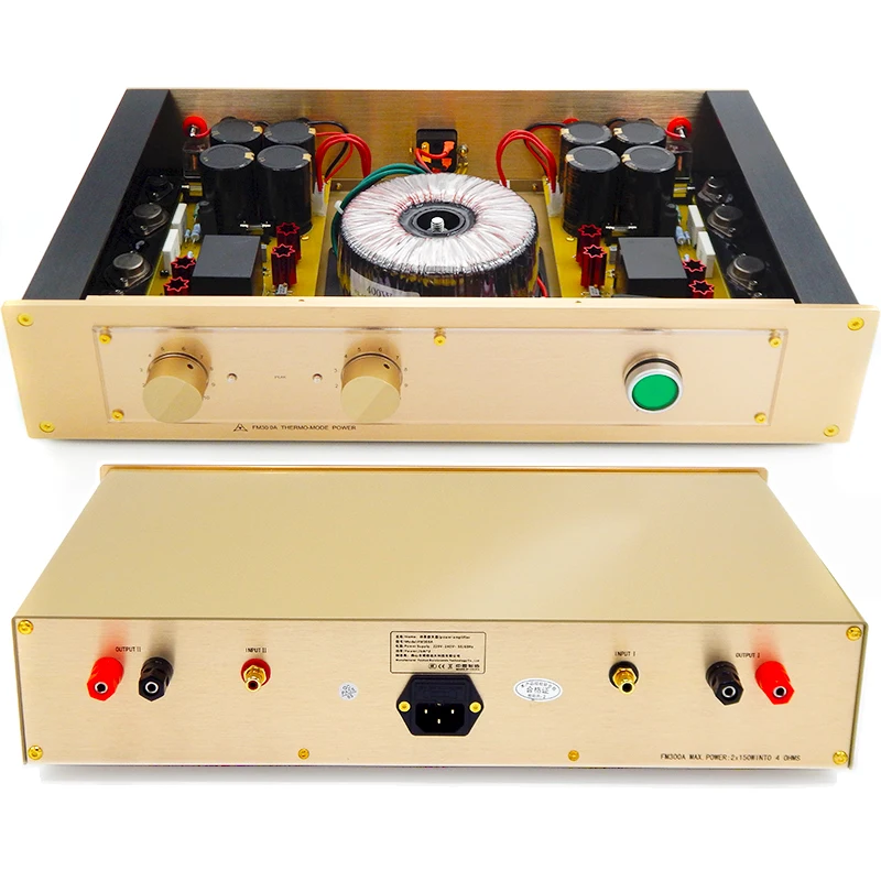 300W Best Sound HI FI High End Fully balanced class A Audio Amplifier stage Horn Protection 2.0CH Pre-stage Preamplifier nap200