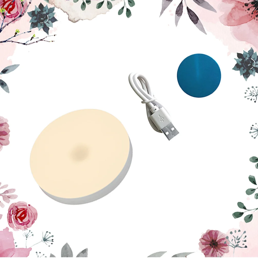 USB قابلة للشحن اللمس الاستشعار ضوء الليل عكس الضوء LED مصباح لغرفة النوم المدخل المرحاض خزانة الإضاءة الداخلية الزخرفية #3