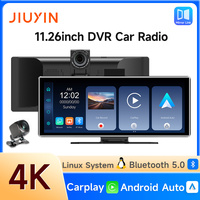JIUYIN 4K HD DVR 11.26 inch Universal Car Radio Multimedia Navigation Wireless CarPlay Apple Android Auto Mirror Music Player