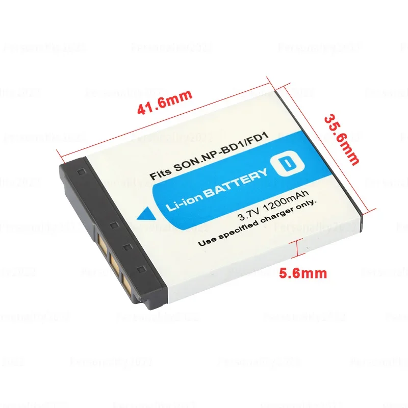 NP-BD1 NP FD1 BD1 Camera Battery 1200mAh for SONY Cameras DSC T2 T70 T300 TX1 T900 T700 T500 T200 T77  T75  NPBD1 Batteries