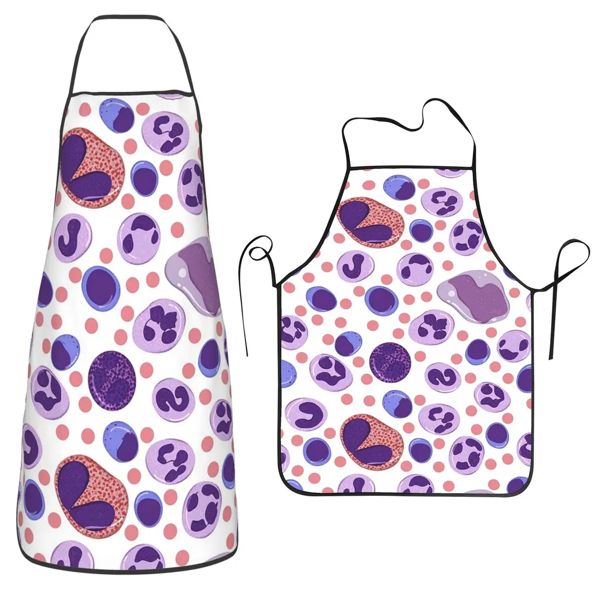 Hematology Blood Cells Medical Laboratory Scientist Apron Chef Baking Tablier Bib Kitchen Cleaning Pinafore for Women Men