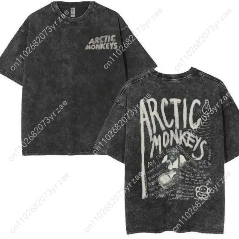 

Ретро футболка в стиле арктического обезьяны для мужчин и женщин, хлопковая модная футболка высокого качества с короткими рукавами, мягкие дышащие топы