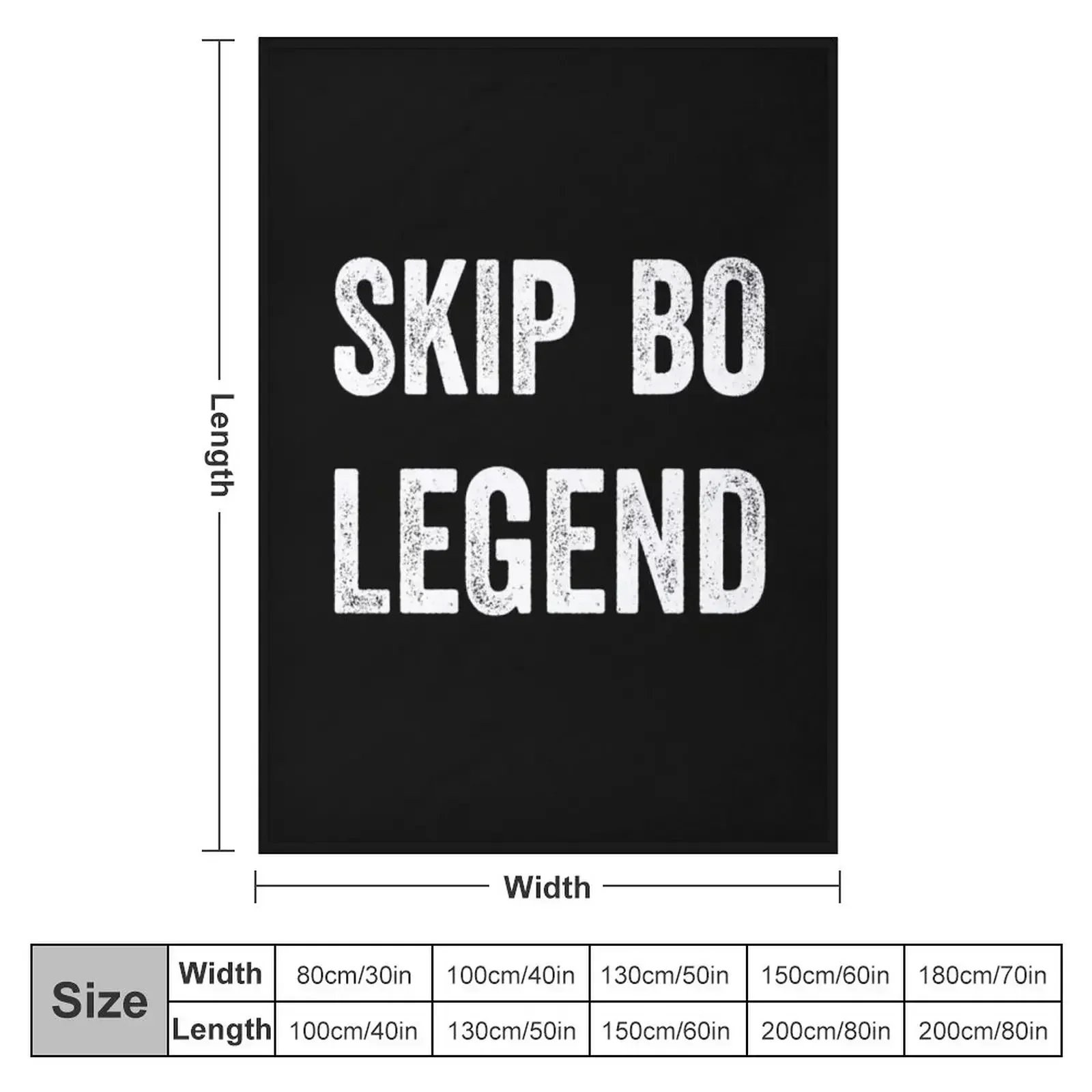Skip Bo Legend Best Skip Bo Card Board Game Player Gift Throw Blanket sofa bed Soft Plush Plaid Weighted wednesday Blankets