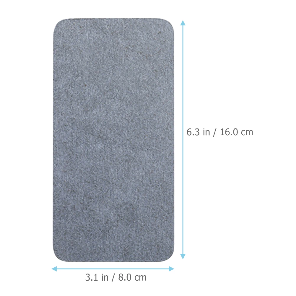 

2pcs 16x8cm Deep Gray Diatom Mud Absorbent Pad Bathroom Countertop Mats Soap Holder Water Absorbent Coasters Non Slip Dry Clean