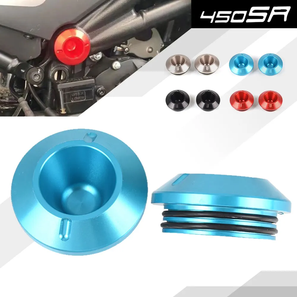 

FOR CFMOTO 450SR 450 SR 2022 2023 2024 Motorcycle Accessories CNC Alumiunm Frame Hole Cap Plug Frame Insert Swingarm bolt Cover