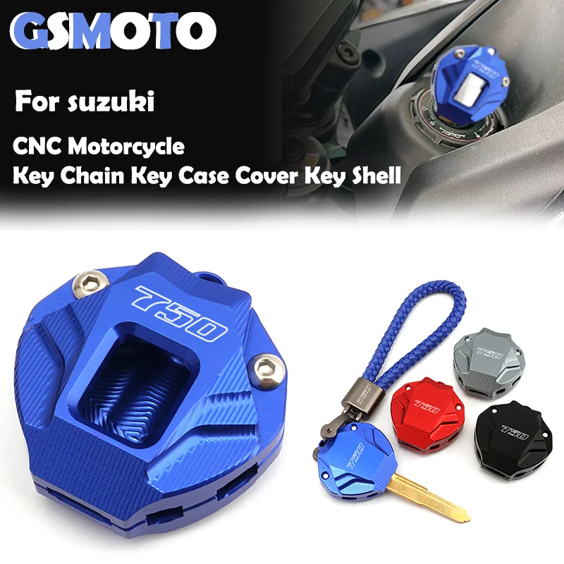 5 colours For Suzuki GSXS 750 GSXS 1000 GT F-ABS GSX-S 125 GSXS150 CNC Motorcycle Key Cover Case Key Shell and Key Chain Keyring