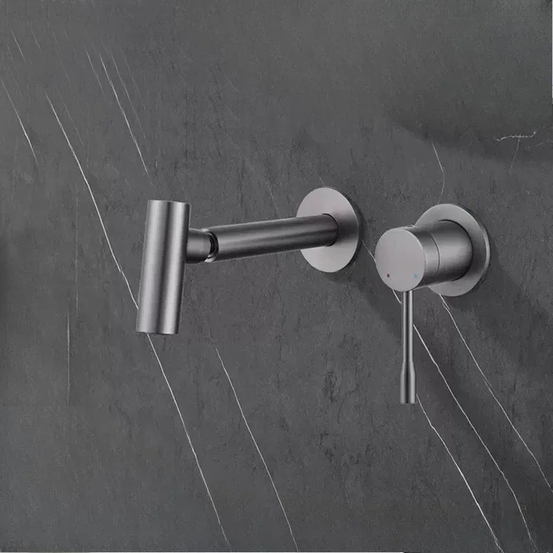 

New white embedded concealed basin, hot and cold faucet, rotatable