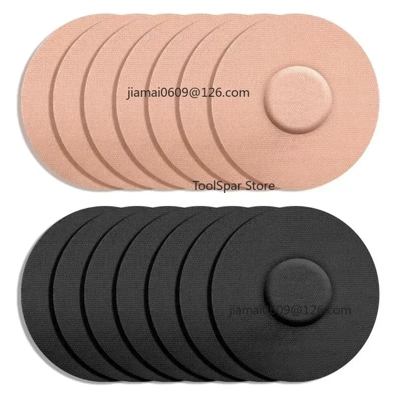 Waterproof CGM Sensor Stickers Skin Tone Pre-Cut Adhesive Patches Fit Dexcom G6 & Libre 10 Pieces Pack
