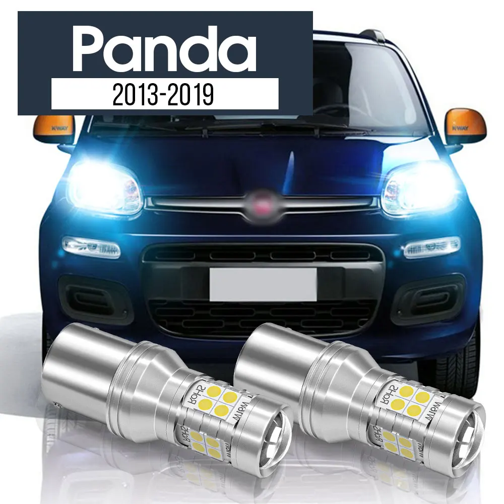 

2pcs LED Daytime Running Light DRL Blub Canbus Accessories For Fiat Panda 2013 2014 2015 2016 2017 2018 2019