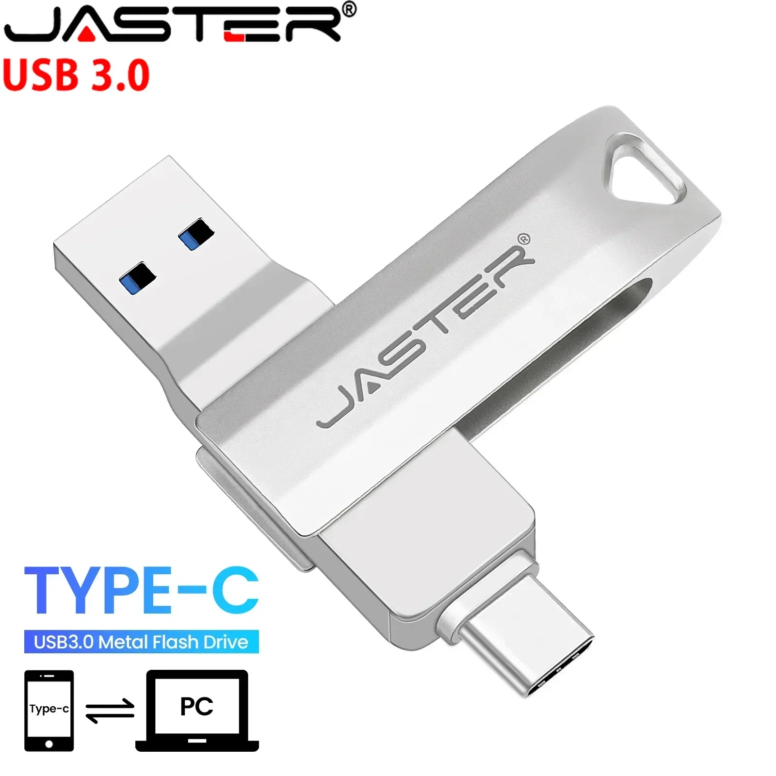 USB-C Flash Pen Drive 256GB TYPE-C USB 3.0 Flash Drive 128GB OTG Metal Memory Stick 64GB USB3.0 Creative Gift Pendrive 32GB 16GB