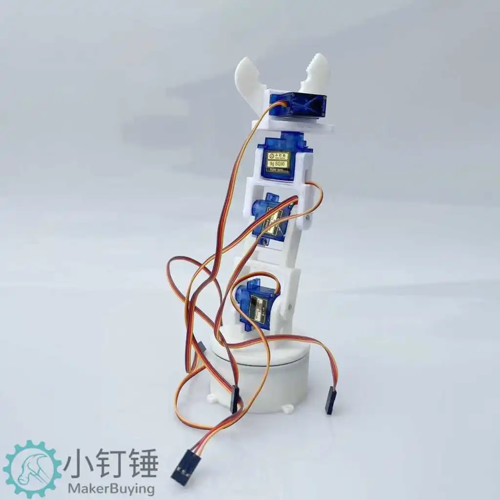 

5dof five degree of freedom 3D printing robotic arm gripper sg90 servo robot science classroom SNAM3