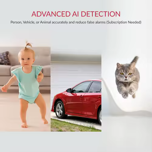 YI Pro 2K Wifi Home Camera 2/4pcs Kit 3MP with Night Vision IP Security Protection AI Powered Human/Sound Detection - Image 4