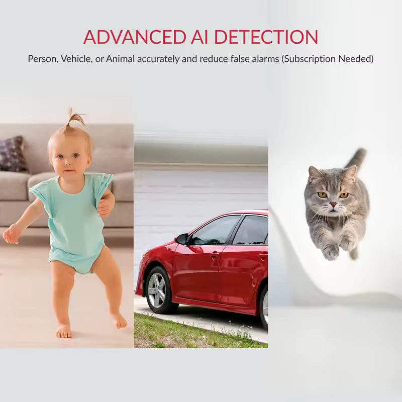 YI Pro 2K Wifi Home Camera 2/4pcs Kit 3MP with Night Vision IP Security Protection AI Powered Human/Sound Detection - Image 4