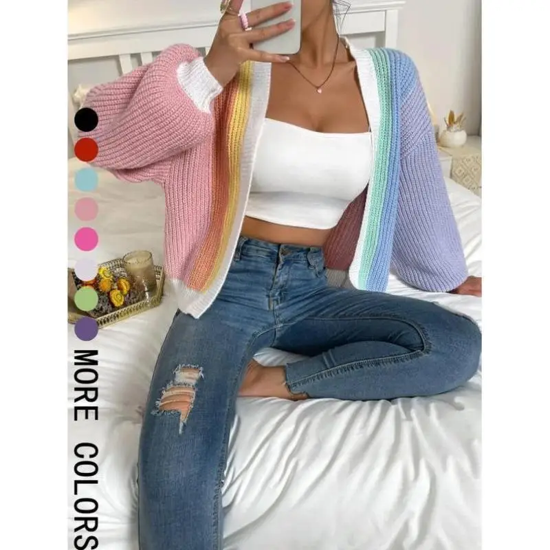 

Женский и мужской трикотажный трикотаж с принтом в стиле пэчворк и плечами Ci Walk Ne Nine Sve, длина, устойчивый к деформации