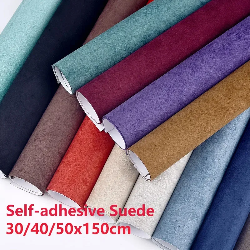 

Self Adhesive Suede Fabric Sticky Alcatara Leather Cloth Patch Sticker for DIY Sofa Table Chair Bag Shoes Bed Automotive Interio