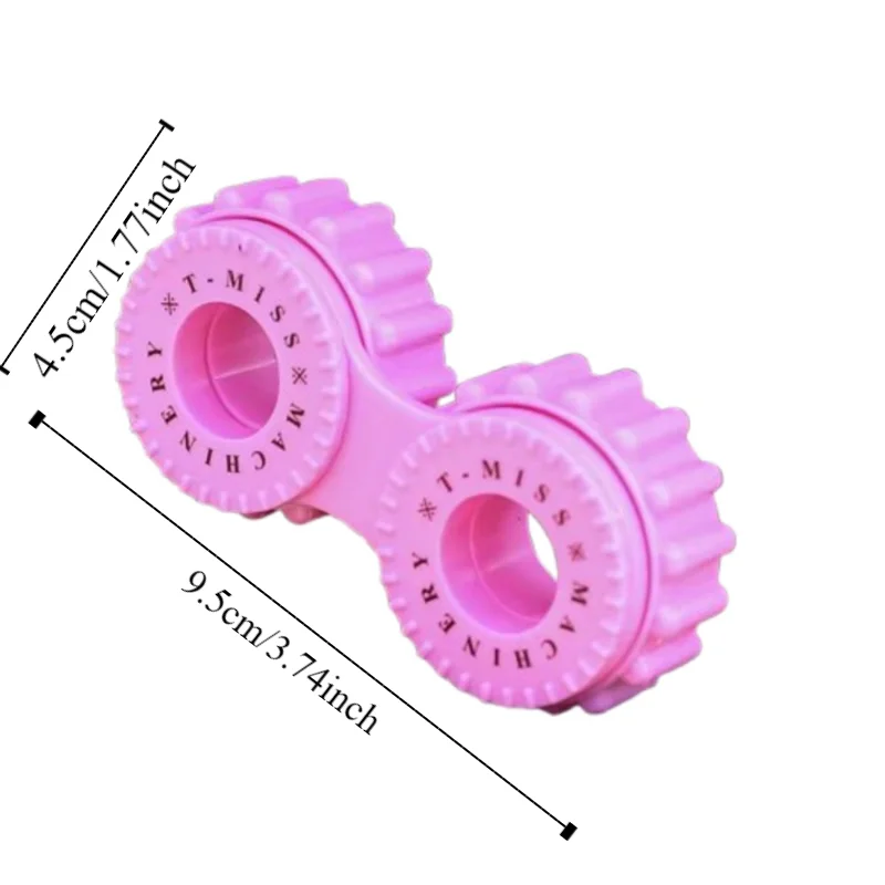 Kołowrotek Palcowy Żyroskop Zabawka Kołowrotek Palcowy Plastikowy Spinner Ręczny Łańcuch Zębatka Wytrzymały DIY