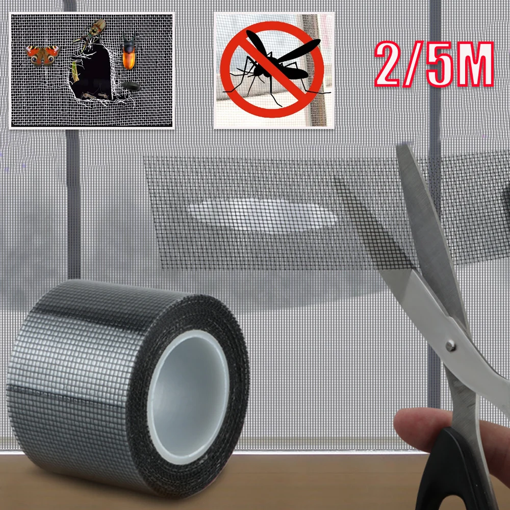 repairs mosquito nets Window Screen Tape Strong Self-adhesive Net Door Fix Patch Anti-Insect Mosquito Mesh Broken Holes Repair t