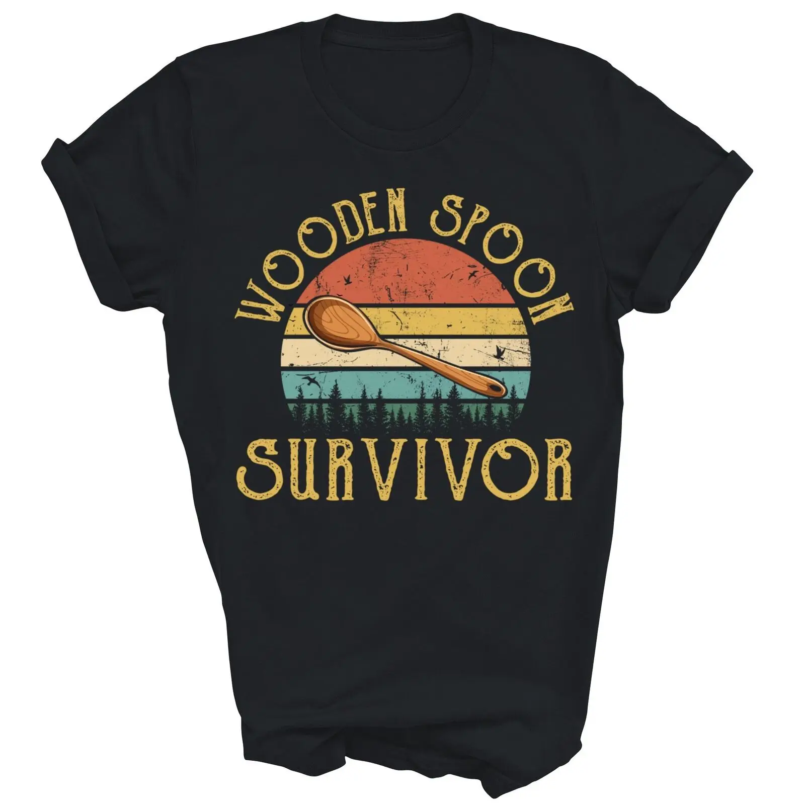 Funny Wooden Spoon Survivor Vintage Unisex Shirt Gift