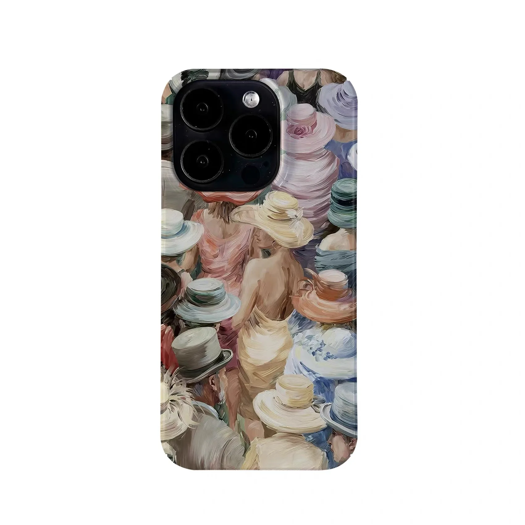 

Colorful Hat Oil Painting Phone Case for IPHONE 17 Air 16E 15 PROMAX 14 Plus 13 12 MINI 11 PRO 16Plus XR XS Acrylic Phone Cover