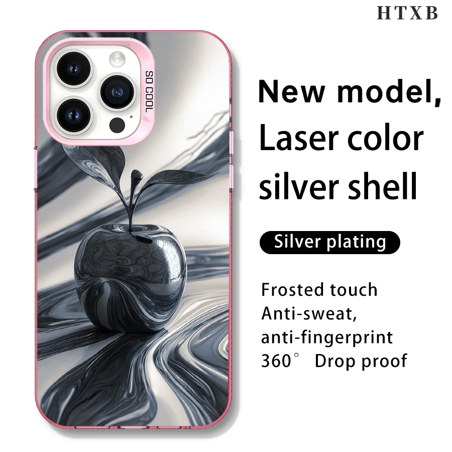 블랙 스테인드 애플 아이폰 17에서 11 프로 맥스 플러스로