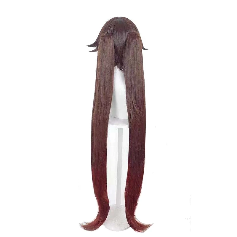 Gra Anime Genshin Impact HUTAO peruki Cosplay 110CM dziewczęce akcesoria kostiumowe Halloween sukienka bal przebierańców nowy prezent