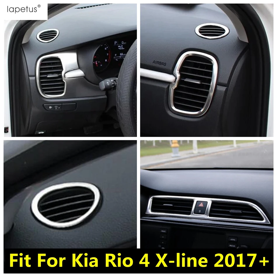 

Dashboard Central Middle AC Air Conditioning Outlet Vent Panel Cover Trim Accessories Interior For Kia Rio 4 X-line 2017 - 2020