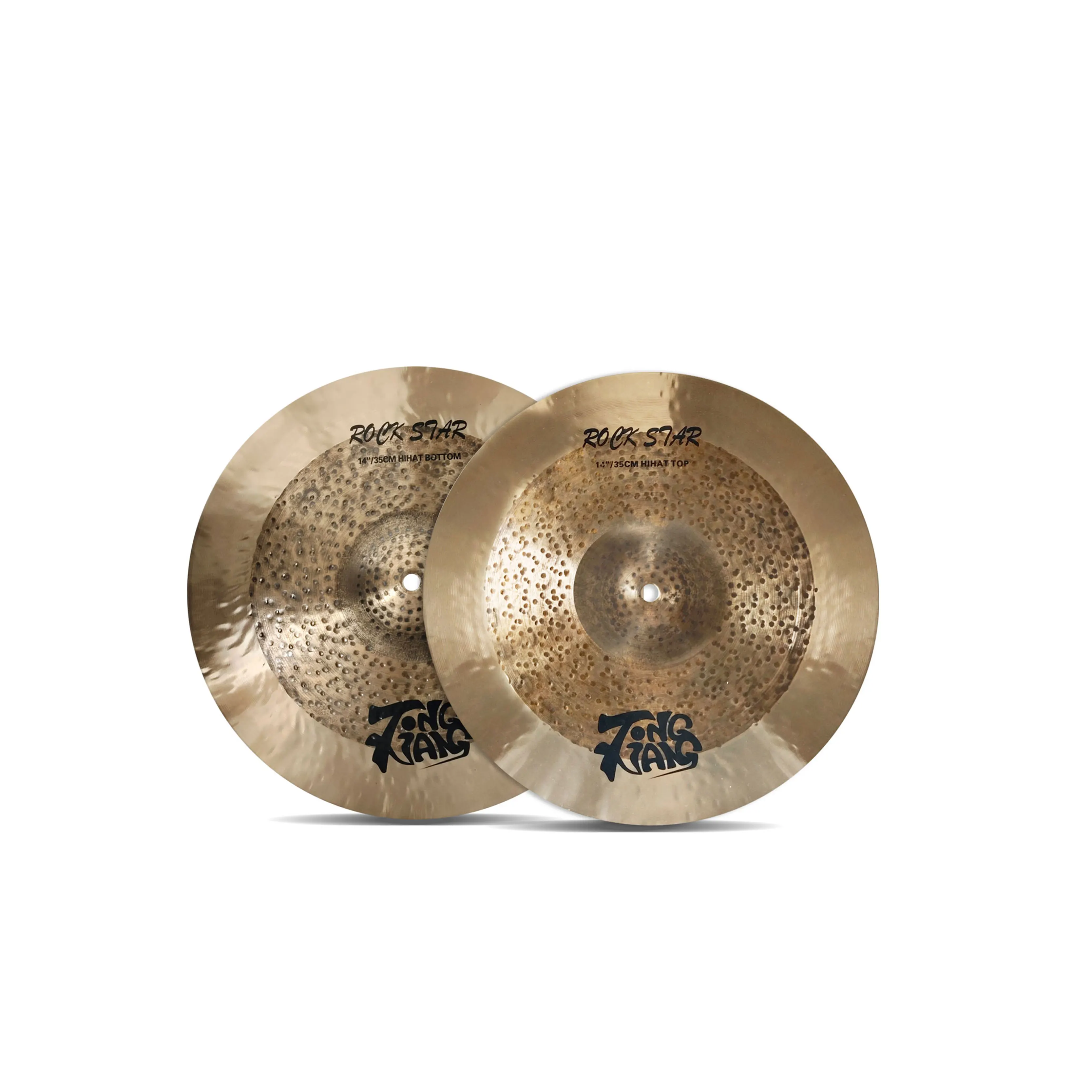 Popular B25 Bronze Rock Star Series 14inch 16inch 18inch 20inch Cymbal Set With Bag For Drums