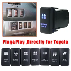 High Quality On-Off Push Switch For Toyota Tacoma FJ Cruiser 4Runner Highlander LED Light Bar Switch Push Button Connector NEW