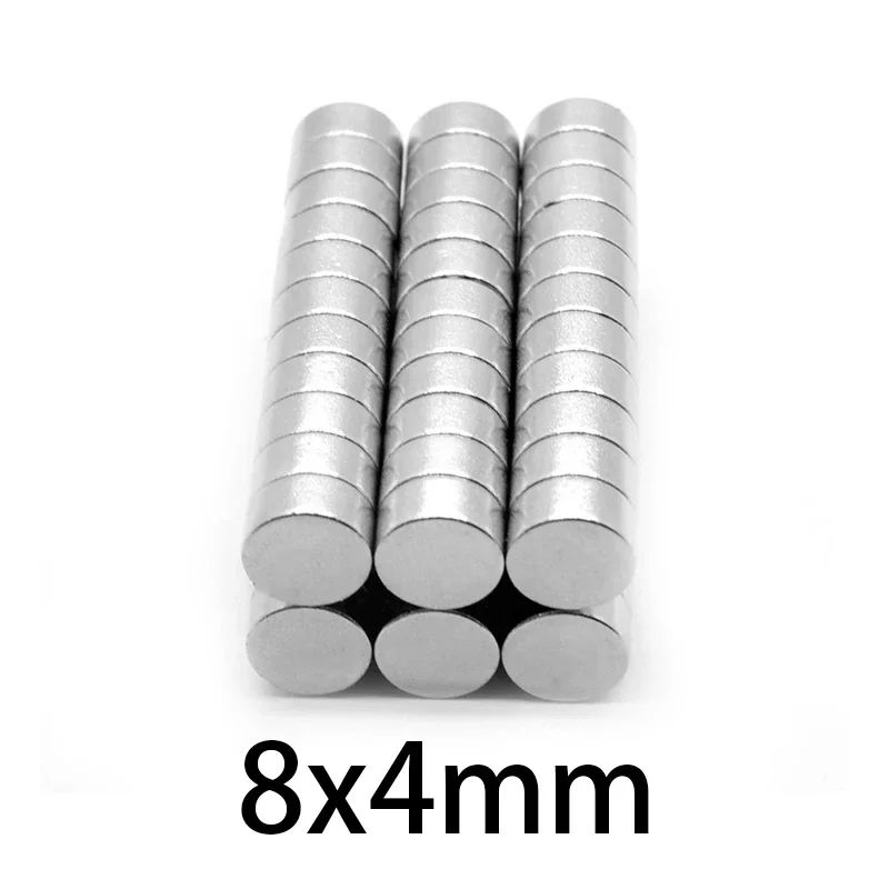 Round Powerful Magnet 8mmx4mm Bulk Sheet Neodymium Magnet 8x4mm Permanent NdFeB Strong Magnet circular 8*4mm