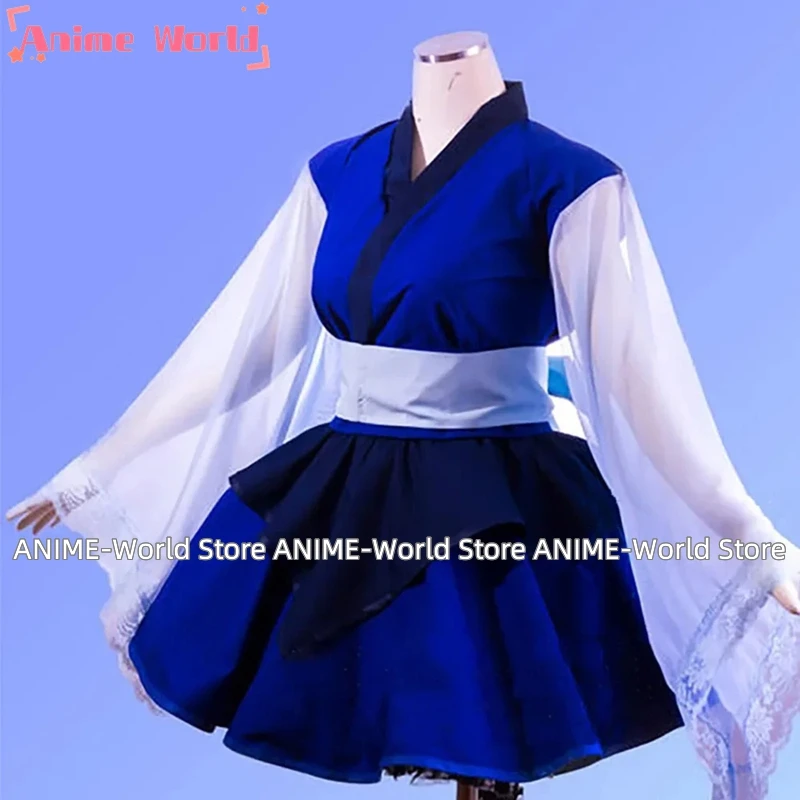 《Custom Size》Steven Universe Lapis Lazuli Lolita Kimono Dress Cosplay Costume Adult Girls Women Custom Made