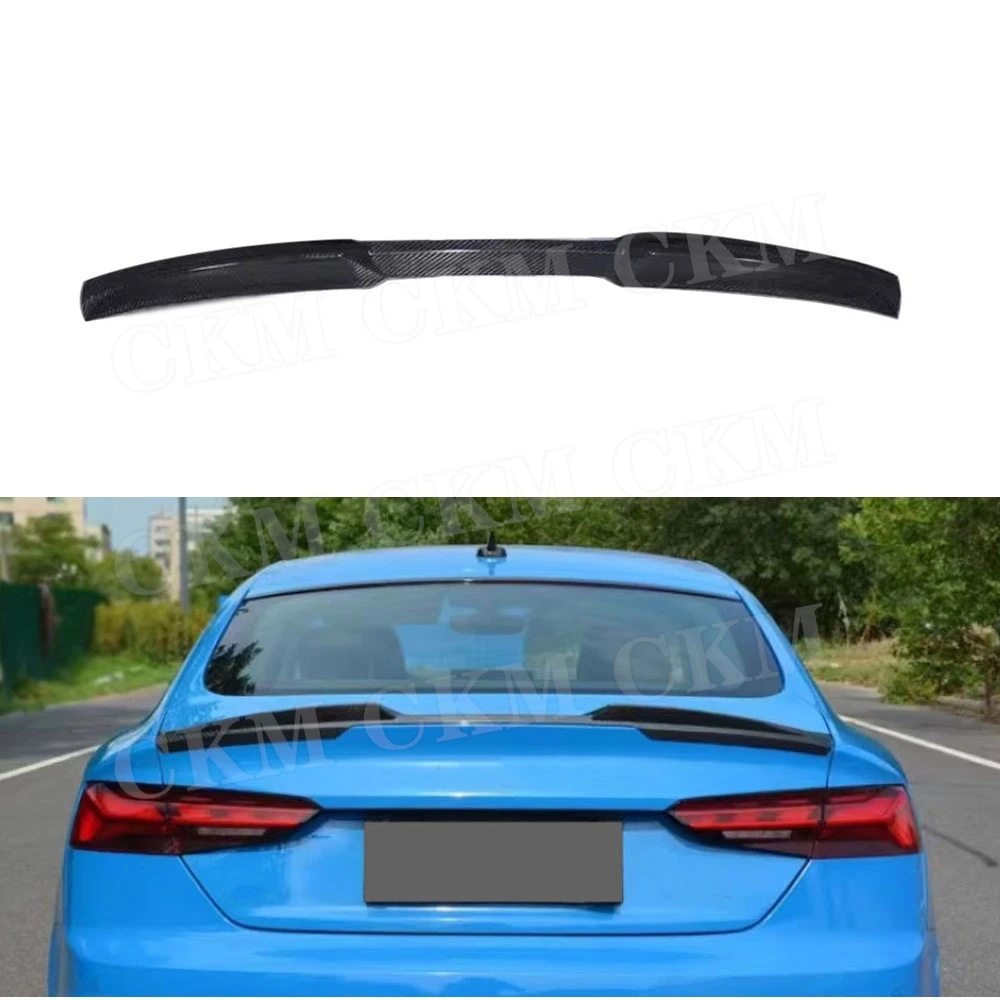 

Carbon Fiber Rear Trunk Lip Spoiler for Audi A5 S5 Sedan 4 Soor / 2 Door 2017-2024 FRP Rear Boot Spoiler M Style Body Kits