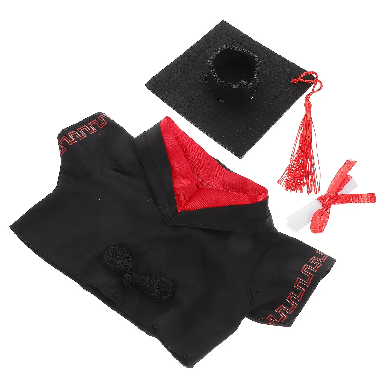 1Set DIY Graduation Outfit for Stuffed Animals Bachelor Cap Graduation Season Costume Unique Gift Congrats Grad Toy Outfit