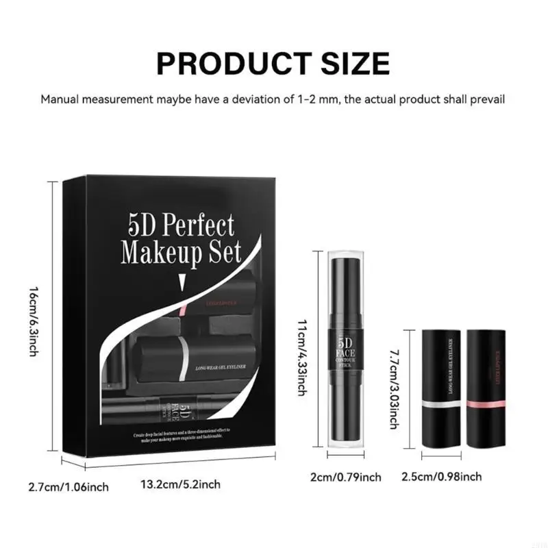 

28ta Highlighter Bronzer Liner и помада для глаз для макияжа лица, установленные для макияжа лица