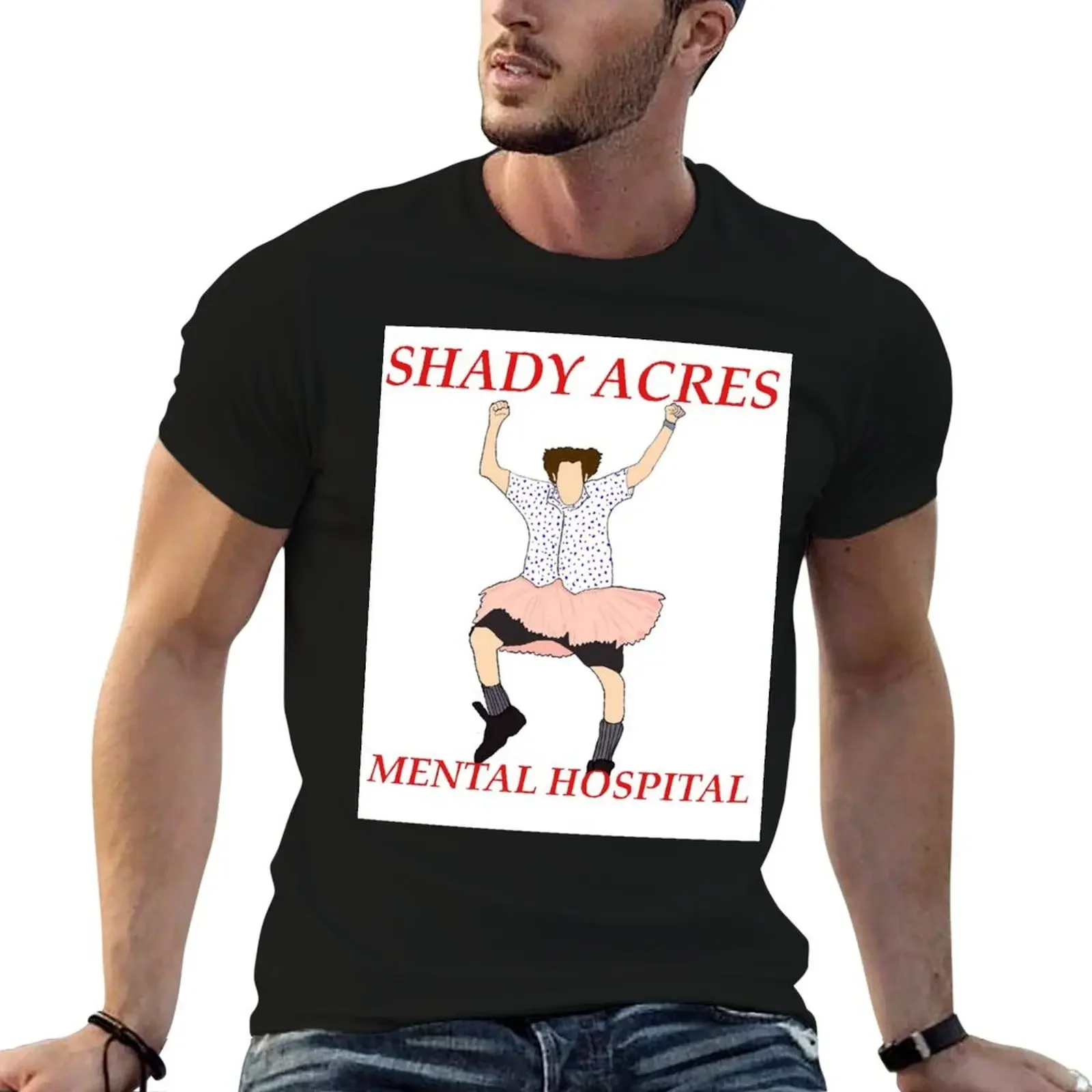 Shady Acres Mental Hospital T-Shirt Aesthetic clothing quick-drying t shirts for men pack