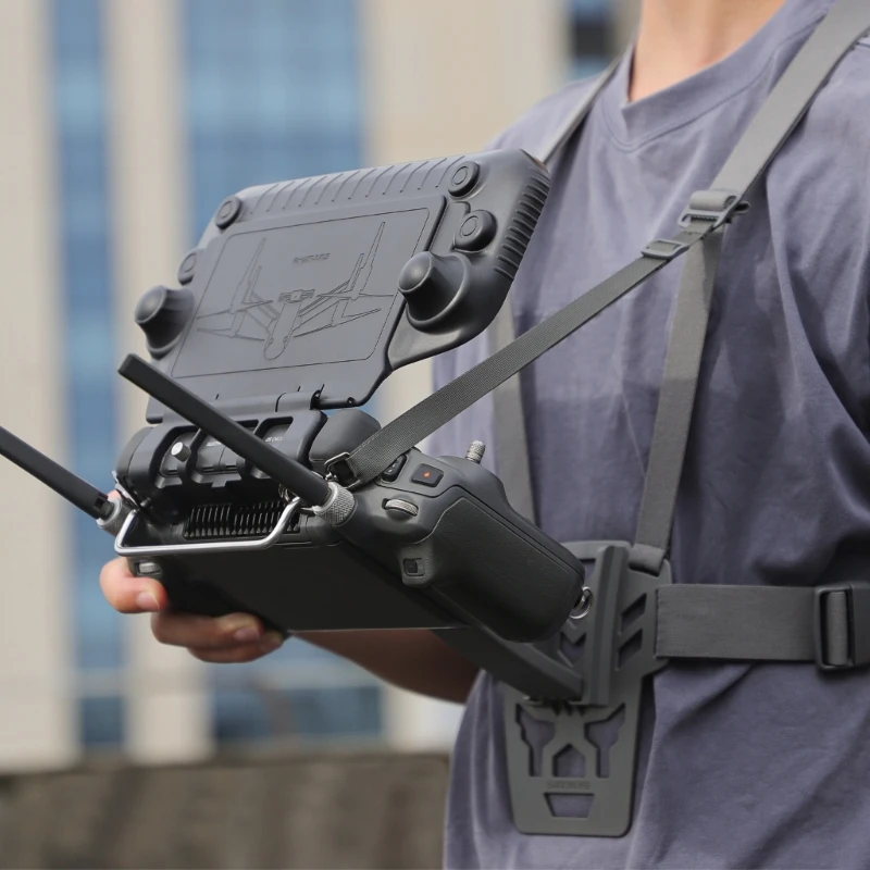 Effortless Filming with Secure Handsfree Chest Mount for PLUS Drones Controller Support Belt and Chest Mount Accessory