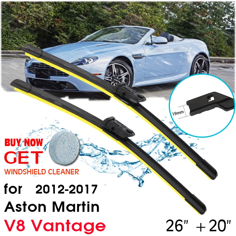 Car Front Window Windshield Rubber Silicon Refill Wiper For Aston Martin V8 Vantage 2012-2017 LHD / RHD 26