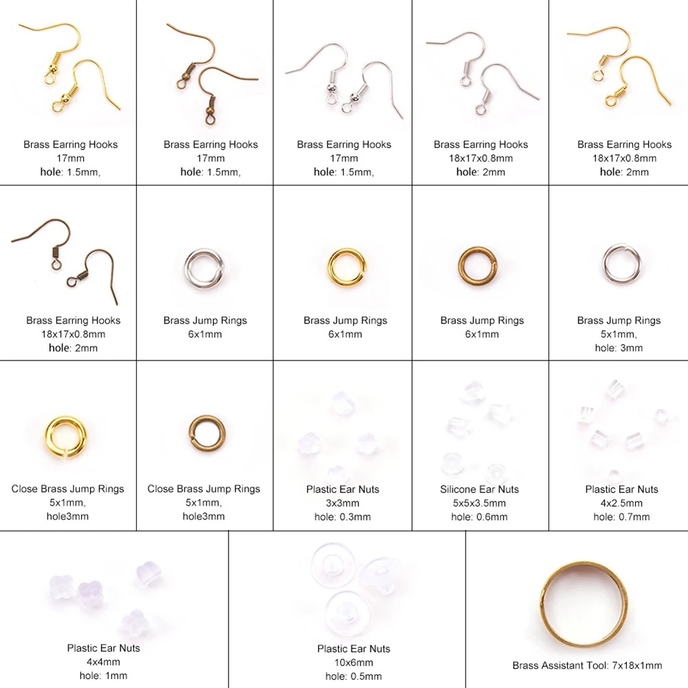 

1 set Ear Hooks Earring Accessories DIY Jewelry Supplies Durable Materials for Handmade Jewelry Making Components