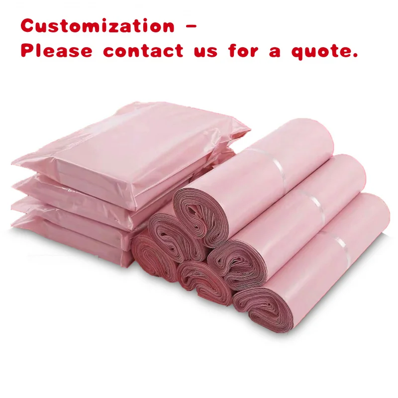 custom.Large Pink Poly Mailers Bags Mailing Envelopes Self Sealing Adhesive Waterproof Tear Proof Bags Clo