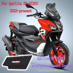 For Aprilia SR gt200 2022 2023 2024 Motorcycle Modifications Parts SR GT 200 enlarged dustproof Mudguard fender New Accessories