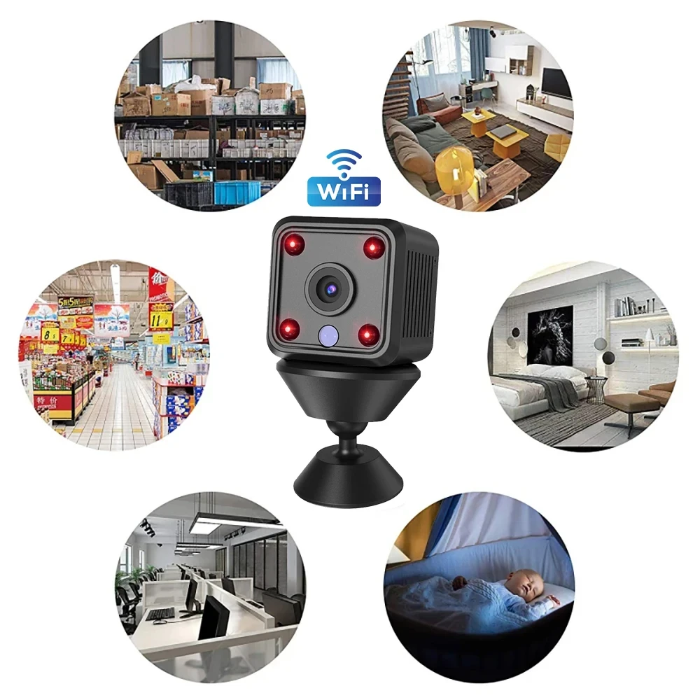New4K Mini Camera Home Small Wireless Wifi Camera Outdoor Upgrade Baby Pet Movement Detection Security Home Network Camera
