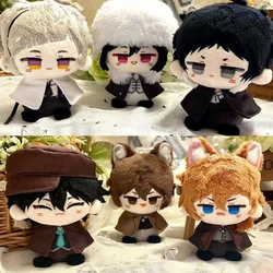 Anime peluş bebek kolye Dazai Osamu Nakahara Chuuya Rampo Fyodor Dostoevsky doldurulmuş oyuncak 10cm anahtarlık hayranları hediye